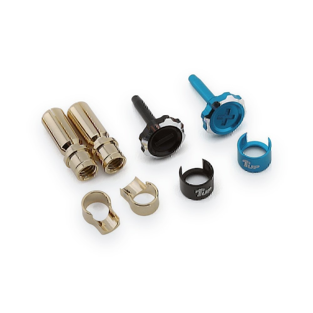 1UP Racing Lockdown Adjustable Bullet Plug Grips with 5mm Bullets