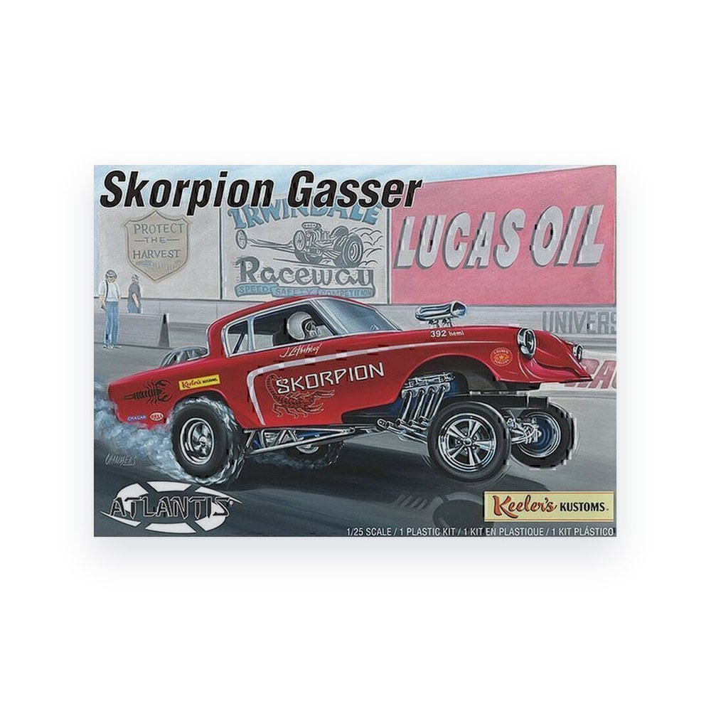 Atlantis Models 1/25 Keelers Kustoms Studebaker Funny Car, Plastic Model Kit