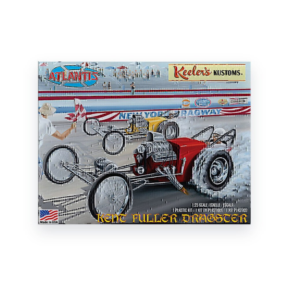 Atlantis Models 1/25 Keelers Kustoms Kent Fuller Dragster, Plastic Model Kit