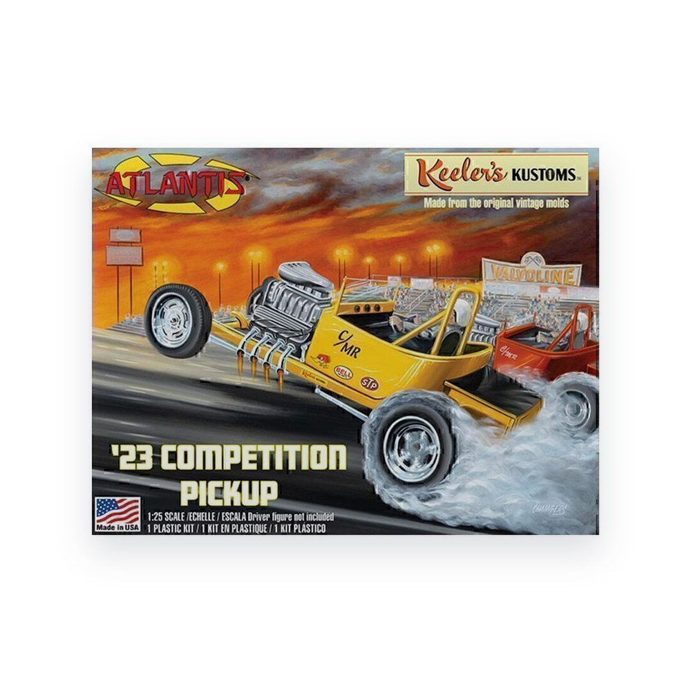 Atlantis Models 1/25 Kellers Kustoms Competition T Roadster Pickup, Plastic Model Kit
