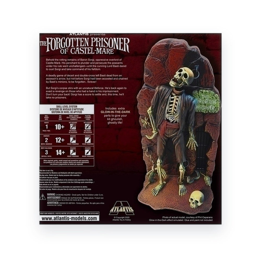 Atlantis Models Forgotten Prisoner of Castel Mare, Glow Edition, 1/8