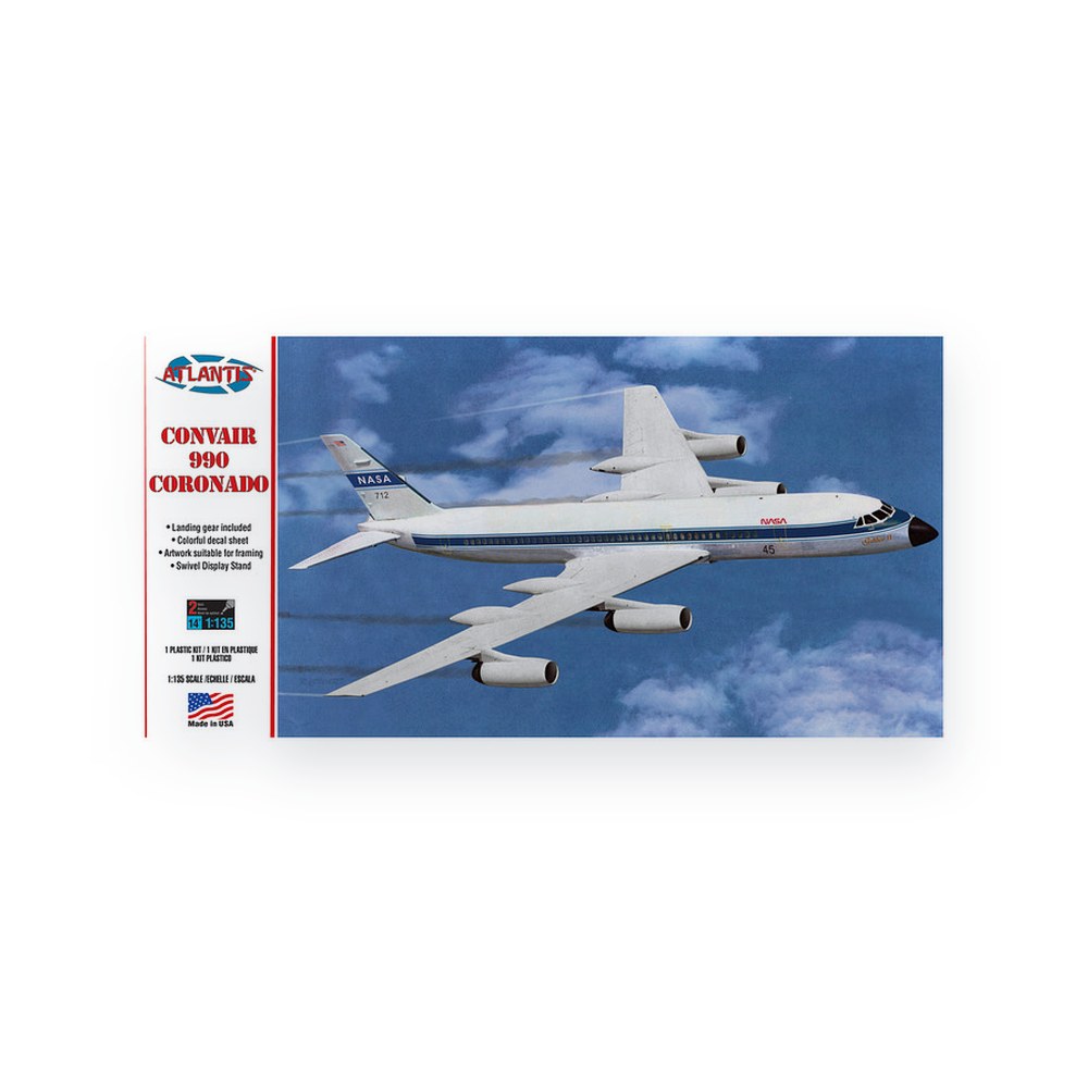 Atlantis Models Convair 990 Coronado, 1:135, Plastic Model Kit