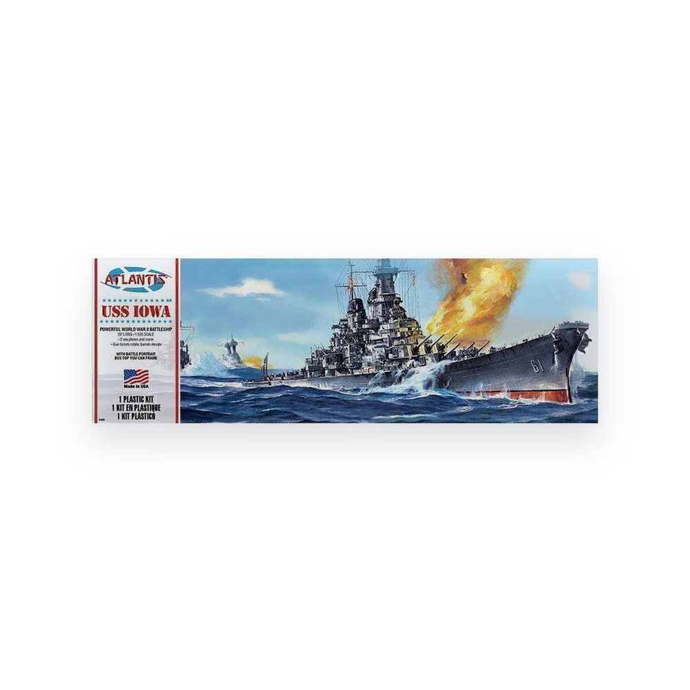 Atlantis Models USS Iowa BB-61 Big Battleship, 1/535, Plastic Model