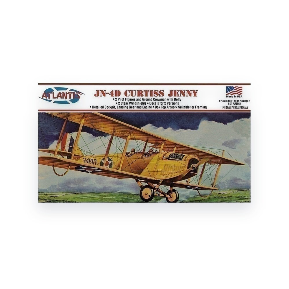 Atlantis Models Curtiss Jenny JN-4 Airplane, 1:48