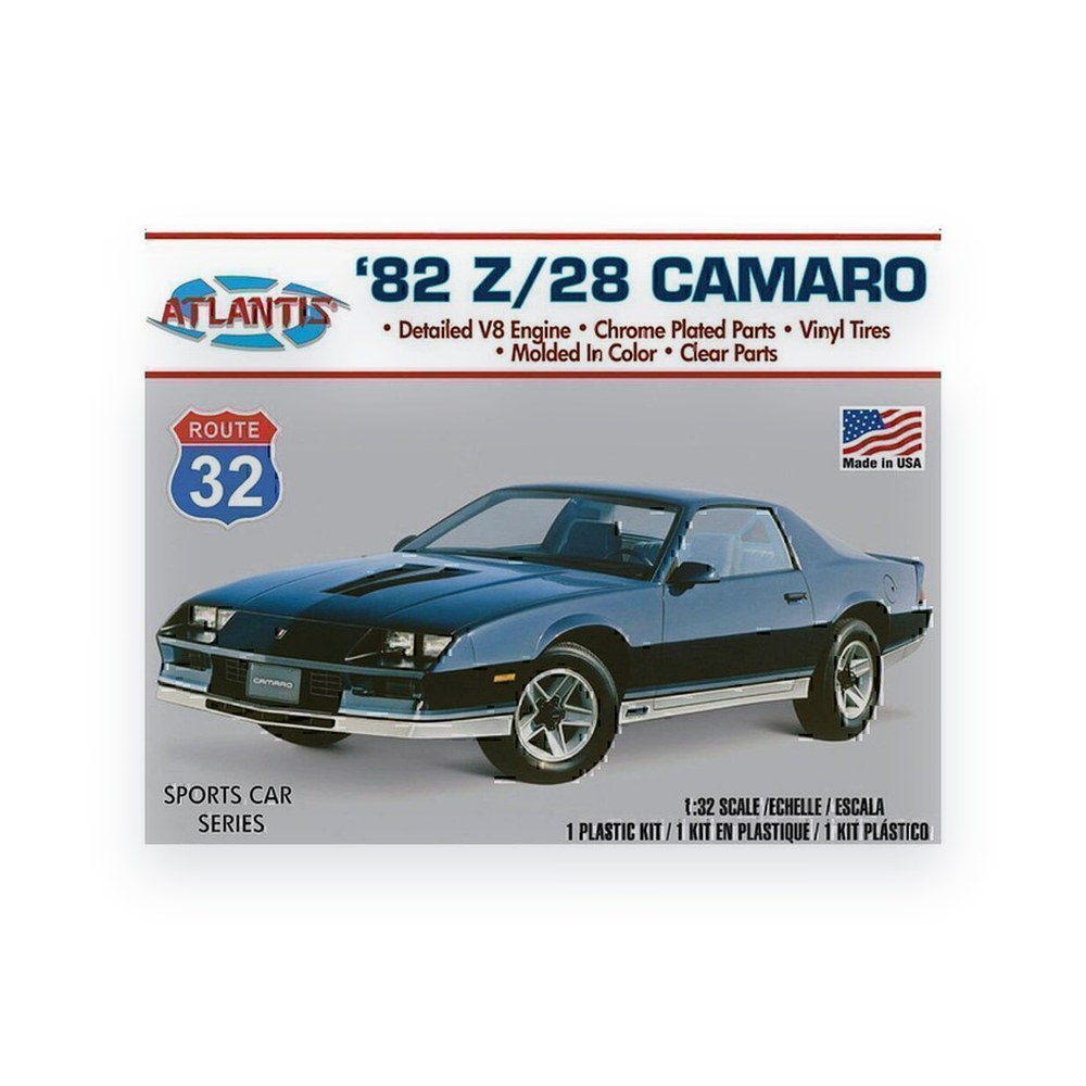 Atlantis Route 32 1982 Camaro Z28, 1:32 Scale Plastic Model Kit