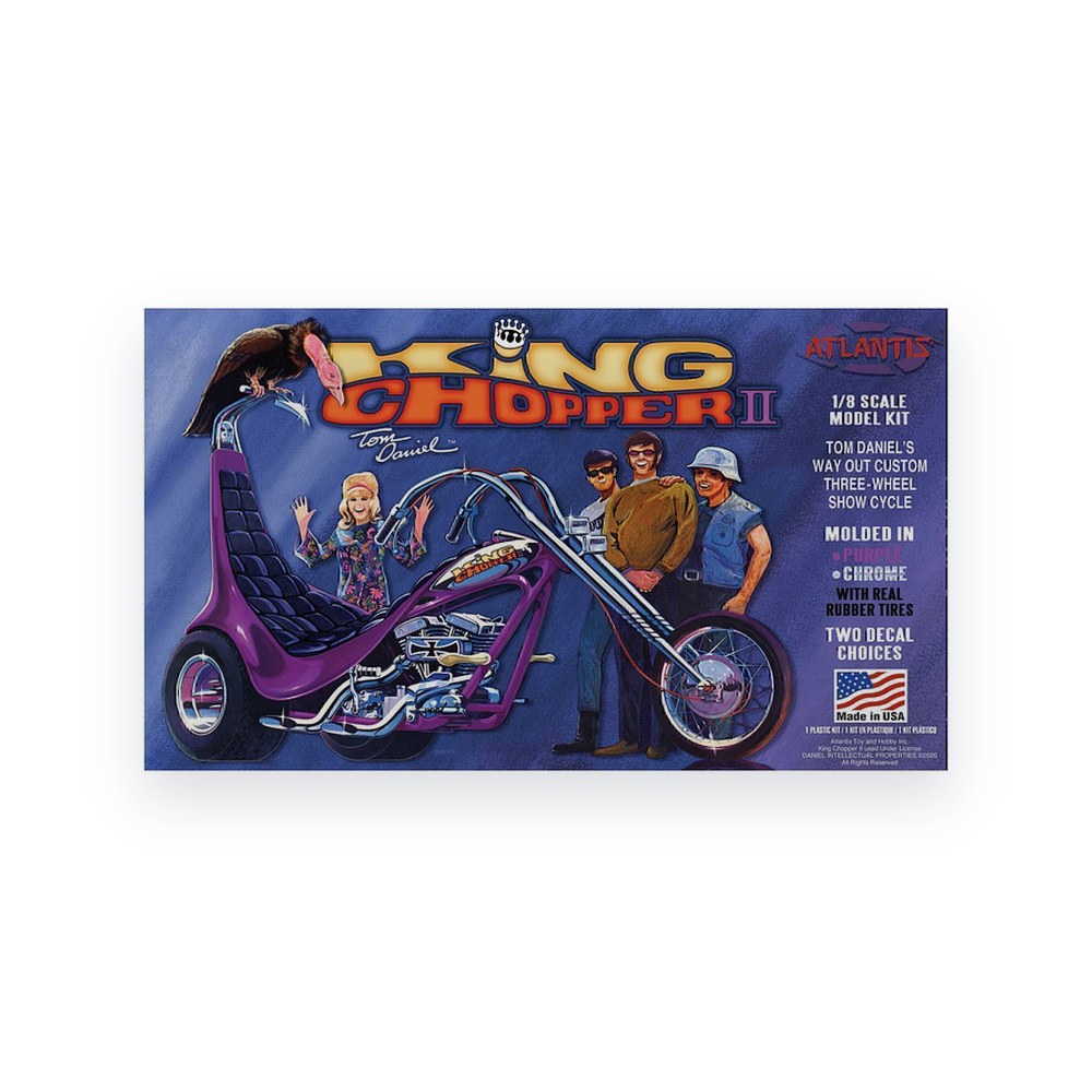 Atlantis Tom Daniel King ChopperII Plastic Model Trike, 1/8 Scale