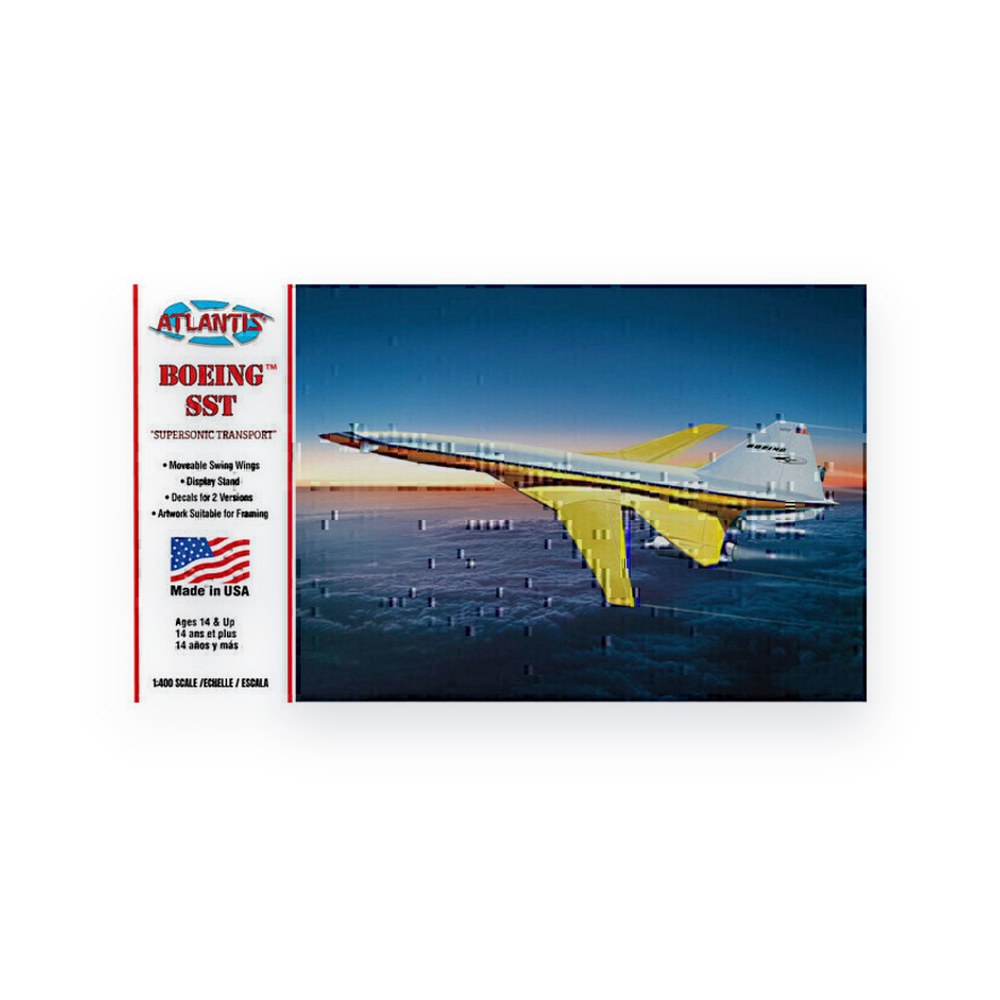 Atlantis 1/400 Scale Boeing SST Transport, Boeing Markings Plastic Model Kit