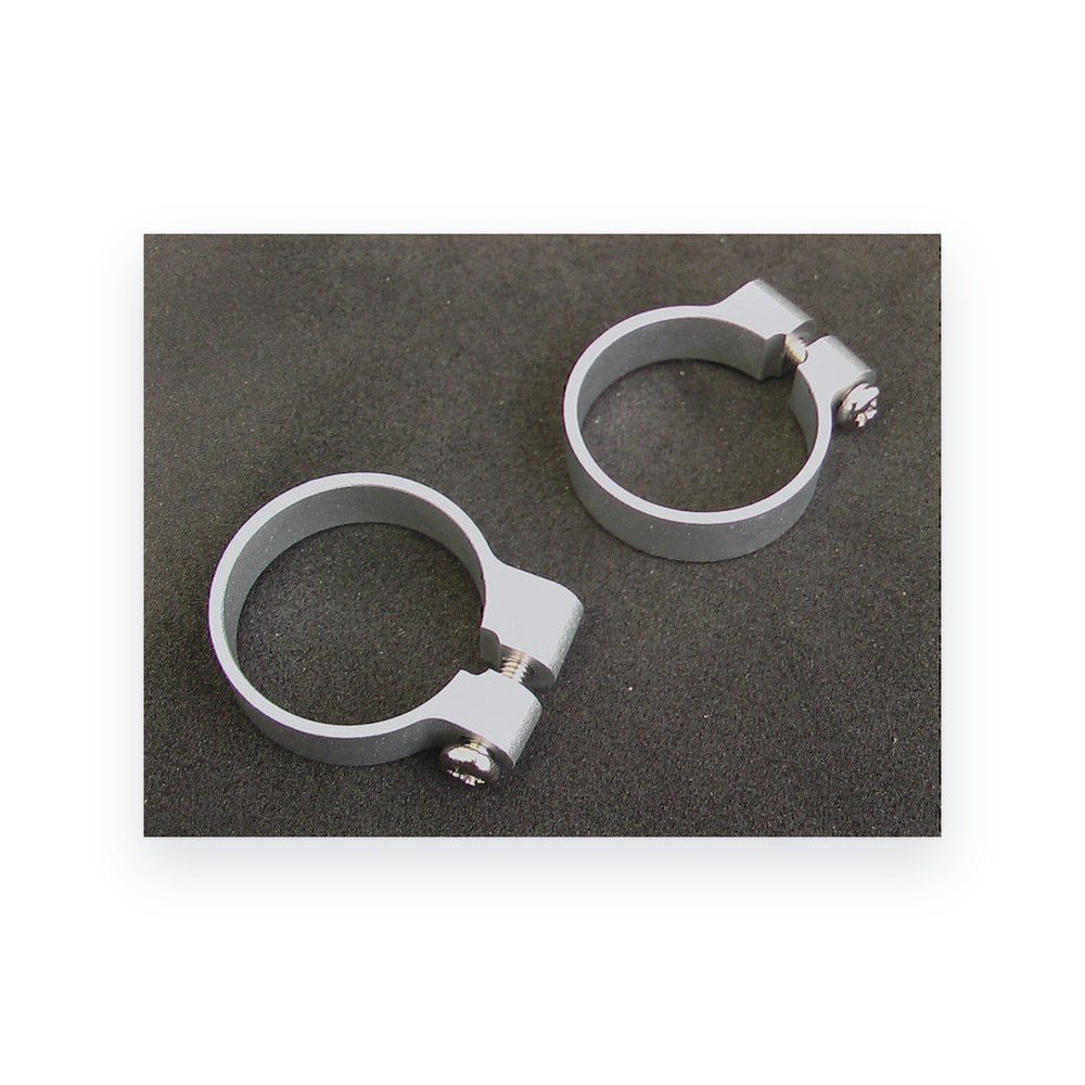 GPM Racing Monster GT Front/Rear Gearbox Tightener, Silver Aluminum