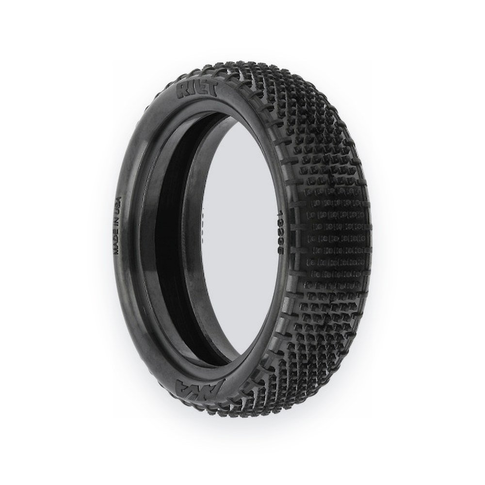 AKA Racing 1:10 Rivet 2WD Front Off-Road Buggy Tires, Soft Carpet, Set of 2