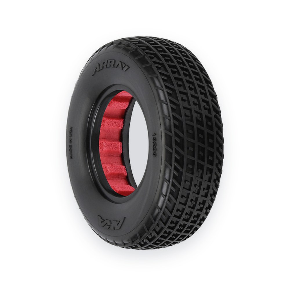 AKA Racing Array 2WD Front 1.7/2.2 Dirt Oval Tires, Clay, Set of 2