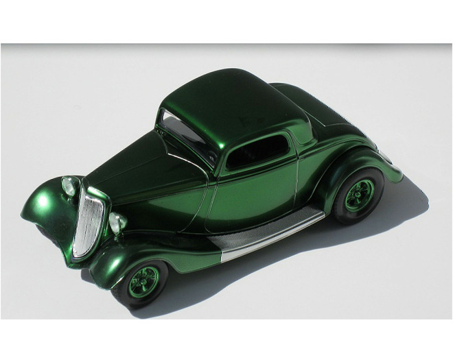 Candy Bottle Green Enamel 1 oz