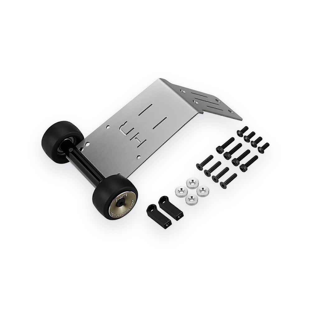 Hot Racing HD Bearing Rear Skid Plate and Wheelie Bar, Arrma 1:16 Kraton