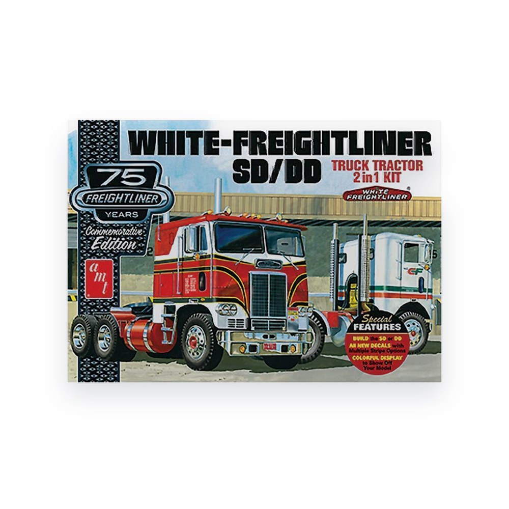 AMT 1/25 Freightliner 2-in-1 Single/Dual Tractor Wh, Plastic Model Kit