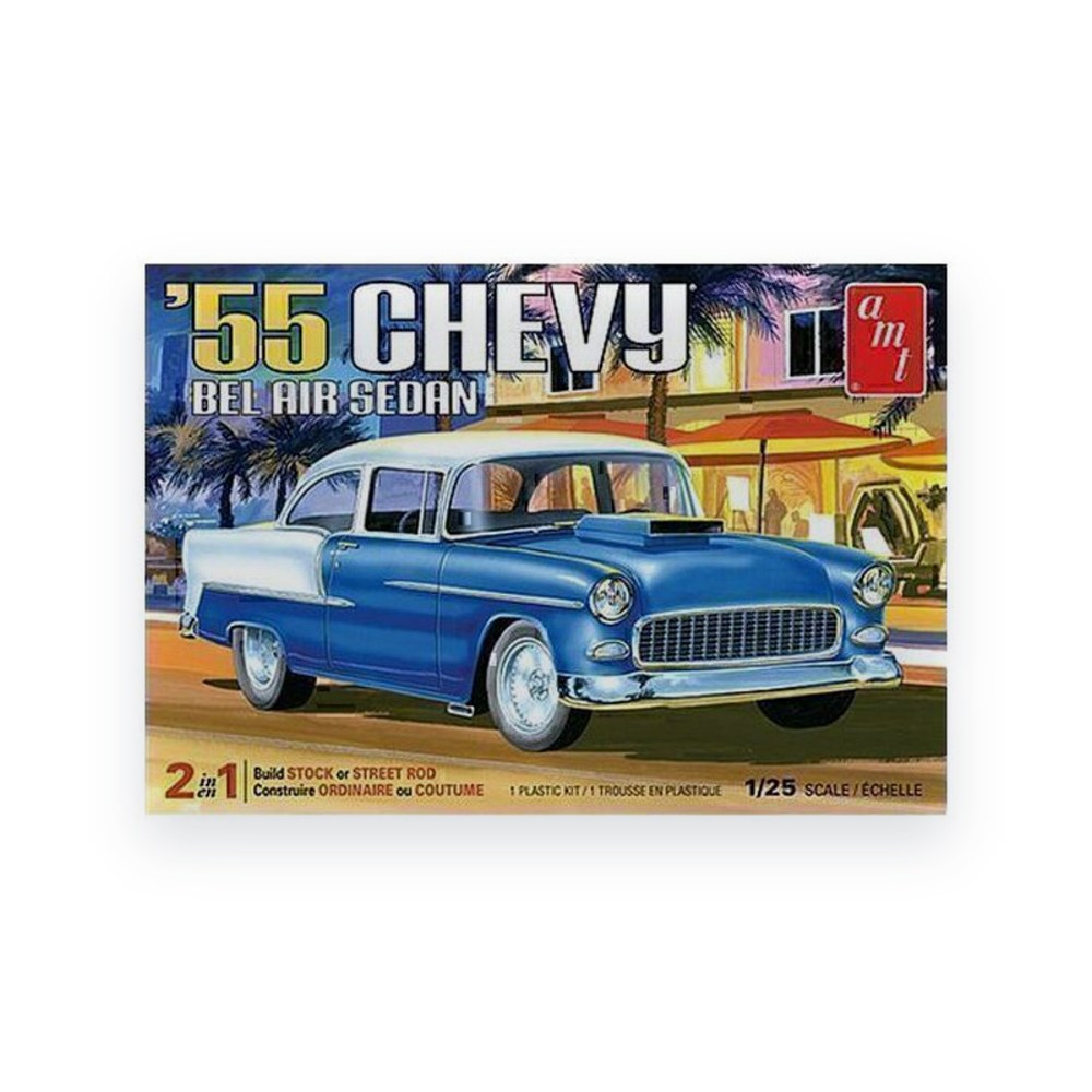 AMT 1955 Chevy Bel Air Sedan, 1/25 Plastic Model Kit