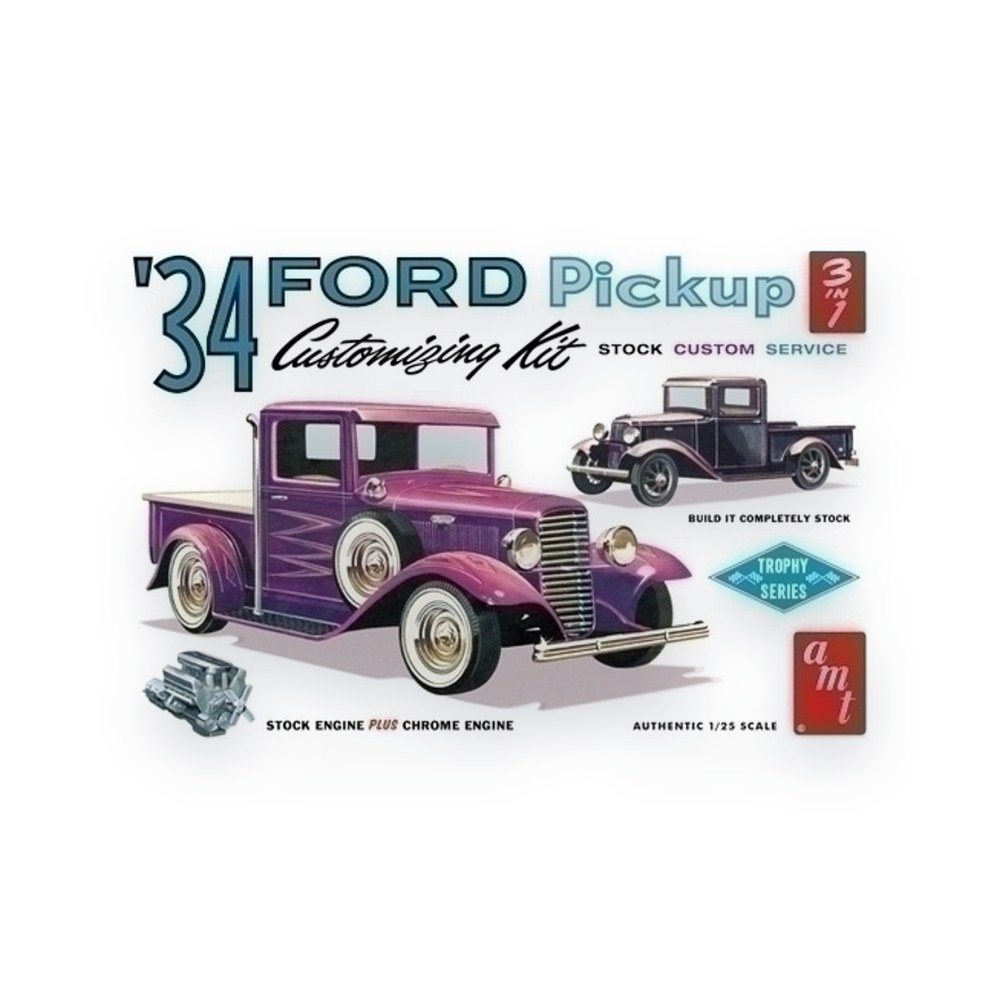 AMT 1934 Ford Pickup, 1/25 Customizing Plastic Model Kit