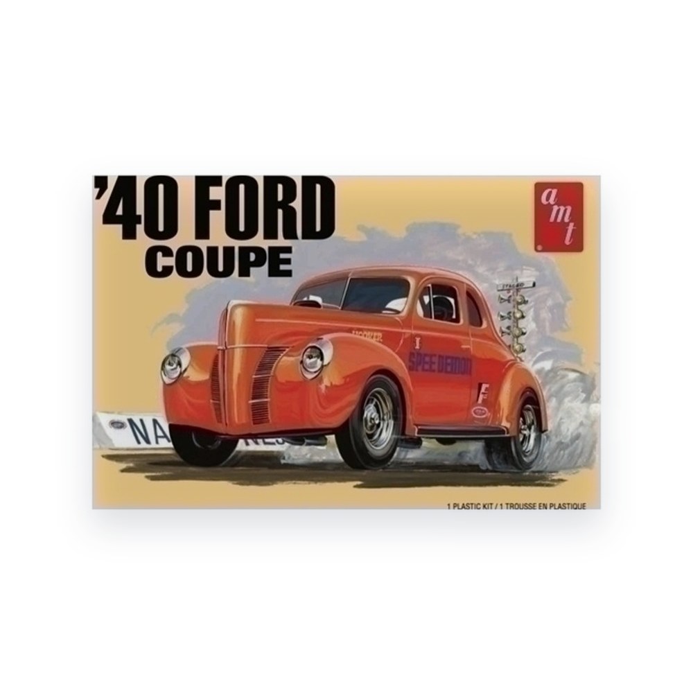 AMT 1940 Ford Coupe, 2t, 1/25 Plastic Model Kit
