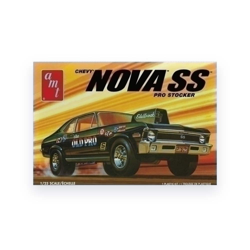 AMT 1972 Chevy Nova SS Old Pro, 2t, 1/25 Plastic Model Kit