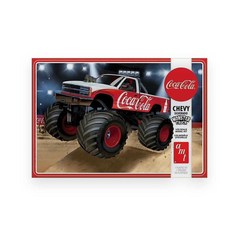 AMT 1988 Chevy Silverado Monster Truck, Coca-Cola, 1/25 Plastic Model Kit
