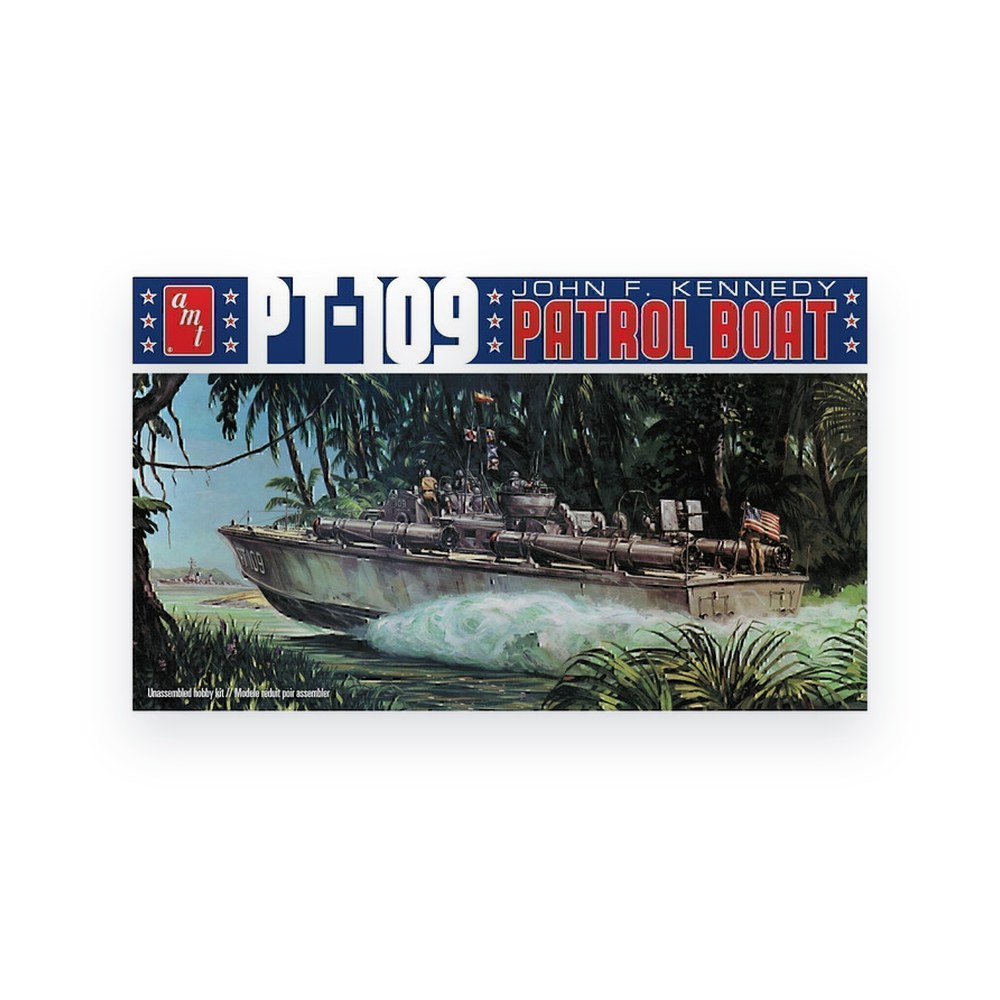 AMT John F. Kennedy PT-109, 1:64 Scale Plastic Model Kit