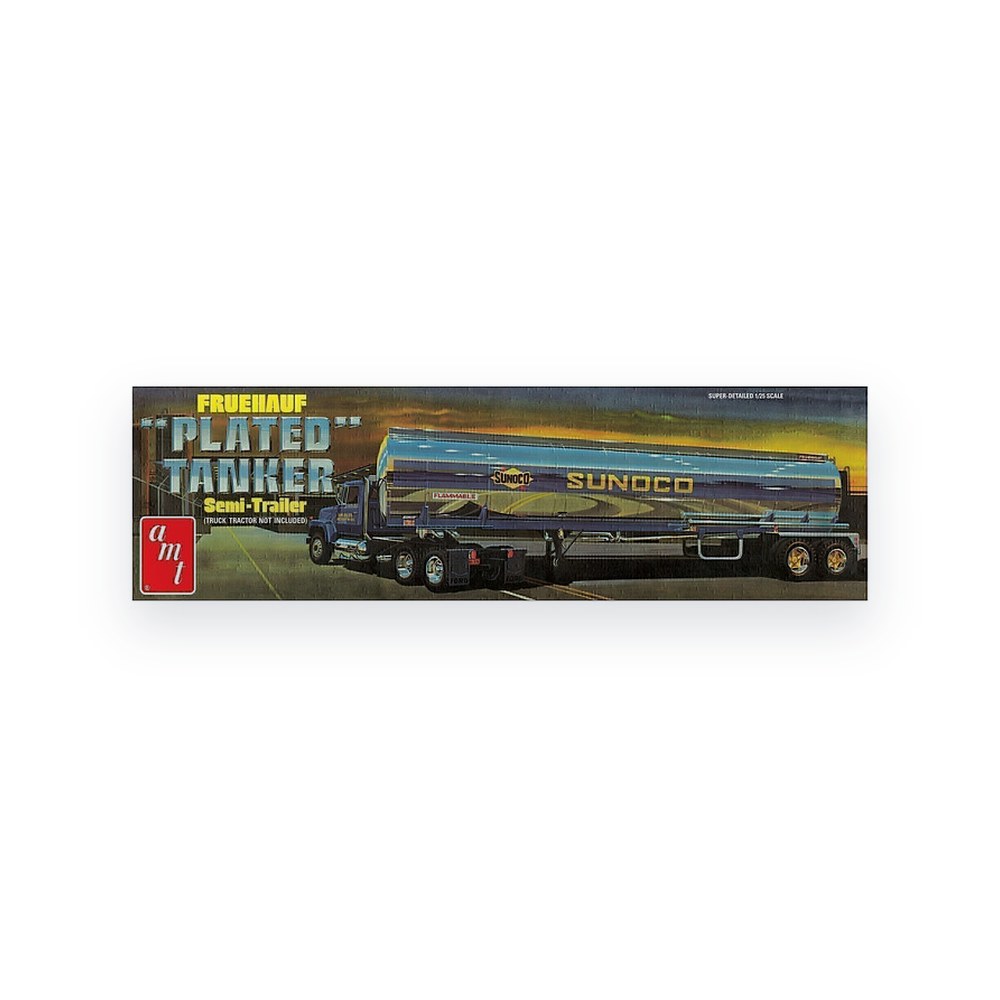 AMT Fruehauf Plated Tanker Trailer, Sunoco, Plastic Model Kit