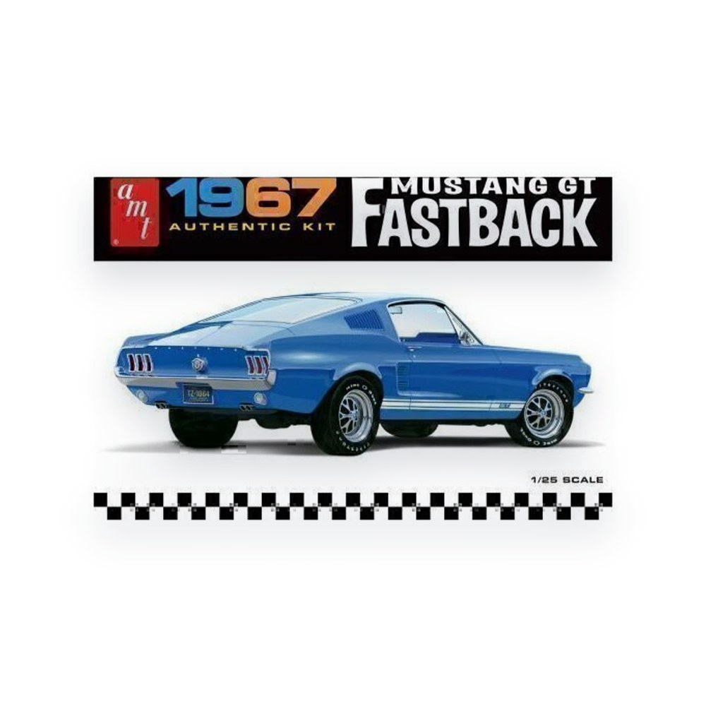AMT 1967 Ford Mustang GT Fastback, Plastic Model Kit