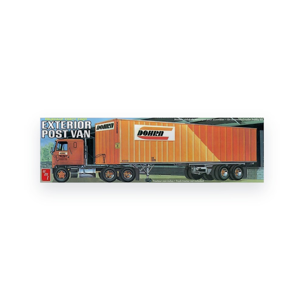 AMT Fruehauf 40ft Exterior Trailer, 1/25 Plastic Model Kit