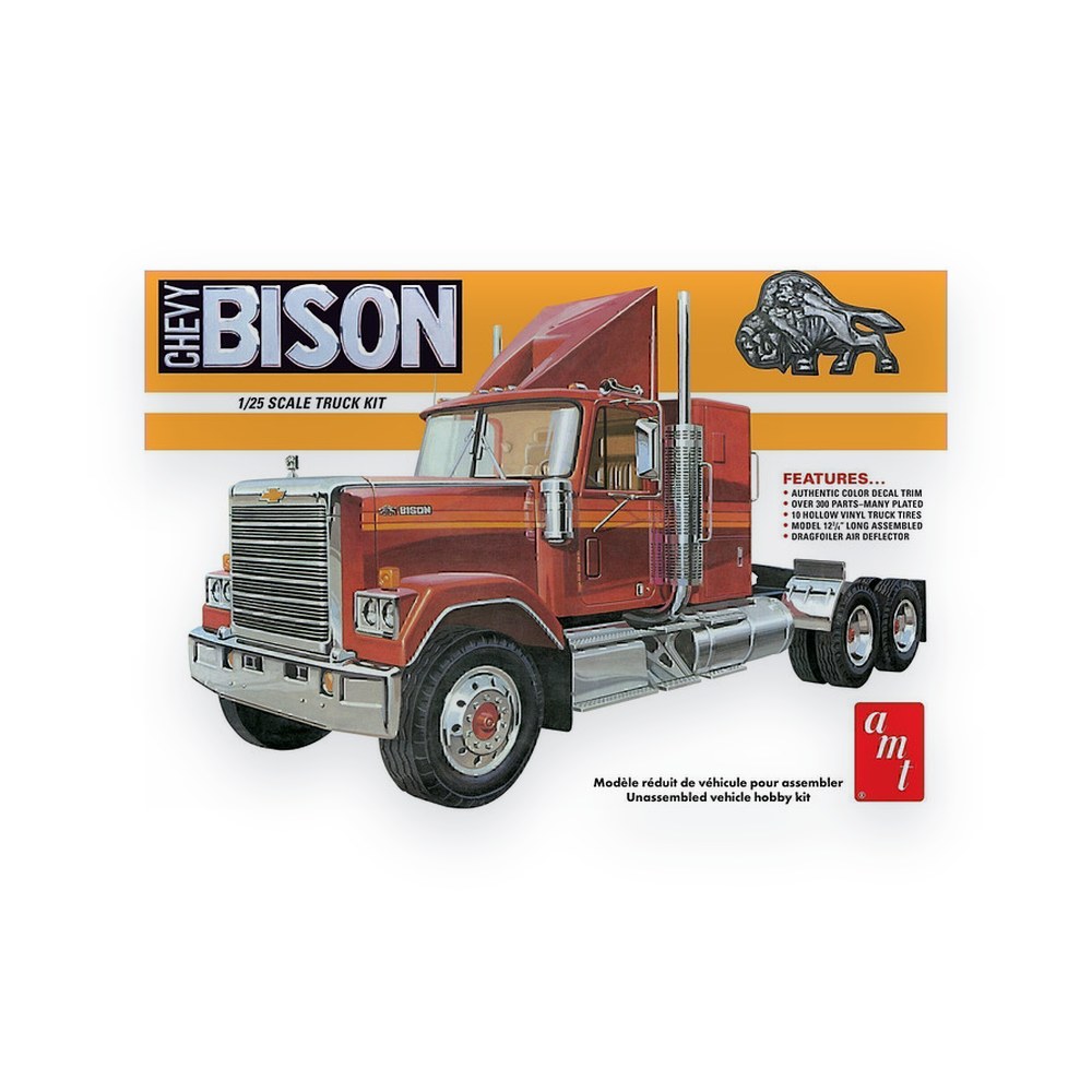 AMT Chevy Bison Conventional Tractor, 1:25 Plastic Model Kit