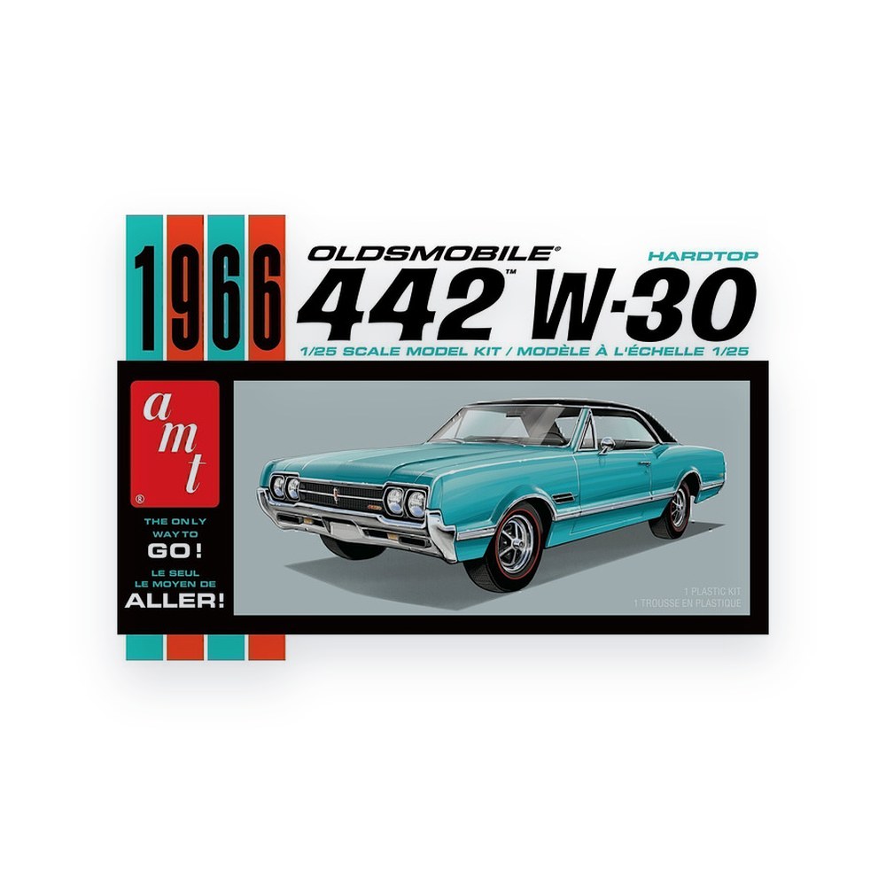 AMT 1966 Olds 442 Hardtop, 1:25 Plastic Model Scale Kit