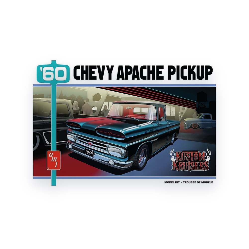AMT 1960 Chevy Apache Pickup, 1/25 Street Machine Plastic Model Kit