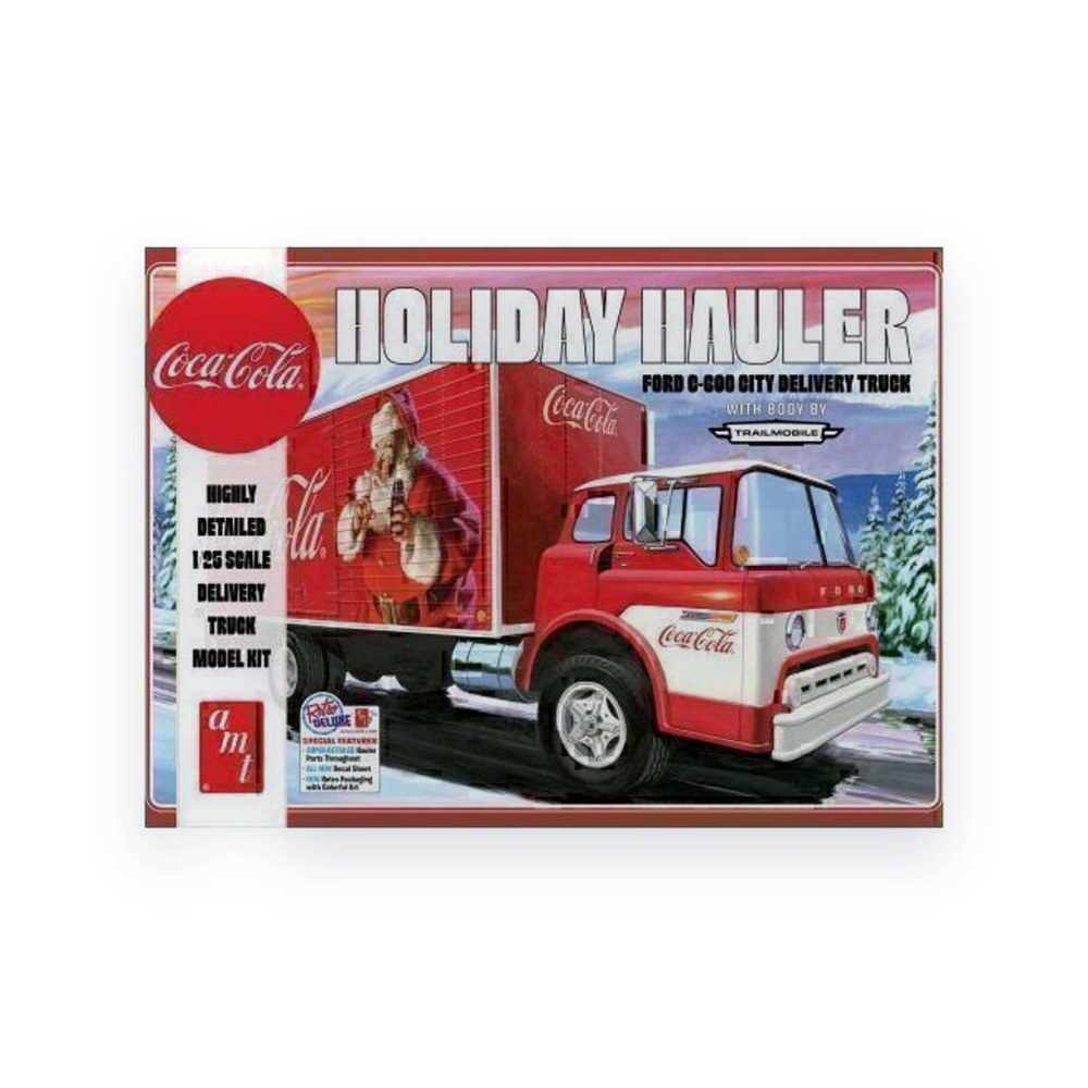 AMT Ford C-600 City Holiday Delivery Truck, Coca-Cola, 1/25 Plastic Model Kit