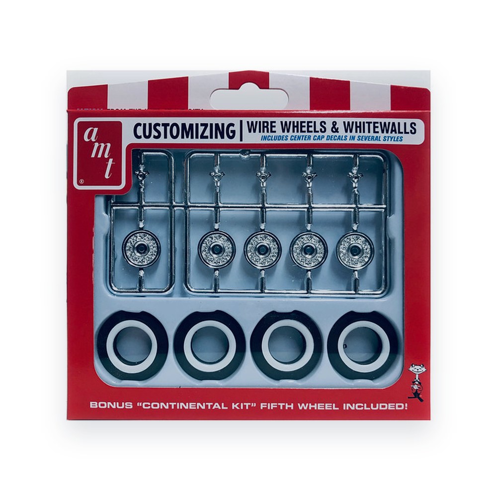 AMT KH Wire Wheels & Tires, Parts Pack