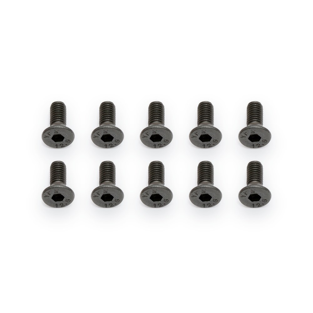 Associated M3x8mm Flat Head Hex Screw, MGT (10 pcs)