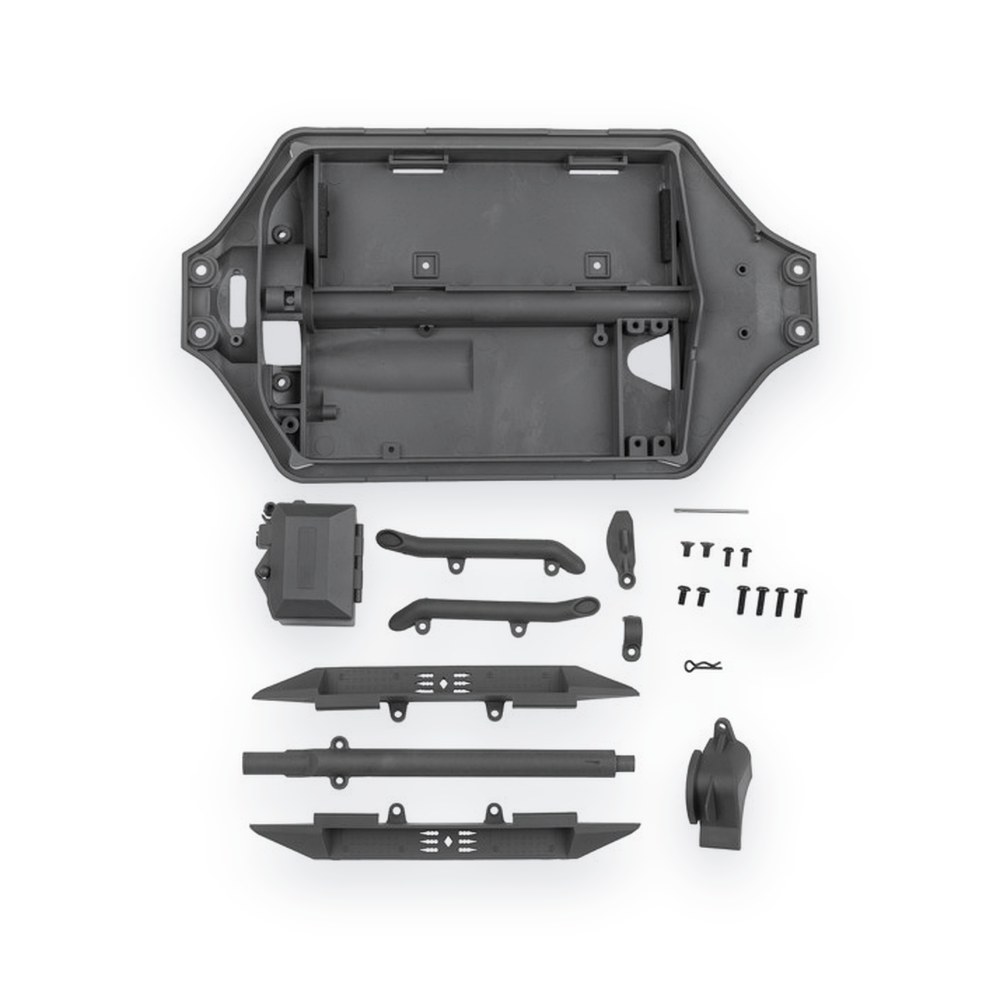 Associated RIVAL MT10 Factory Team Chassis, Gray
