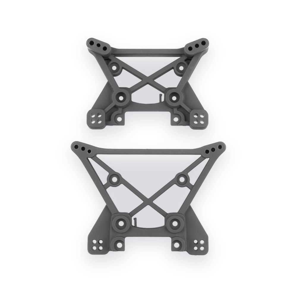 Associated RIVAL MT10 Factory Team Shock Tower Set, Gray