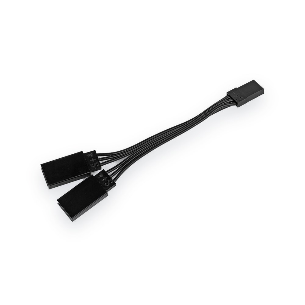 Associated Y-Connector, Black, 95mm