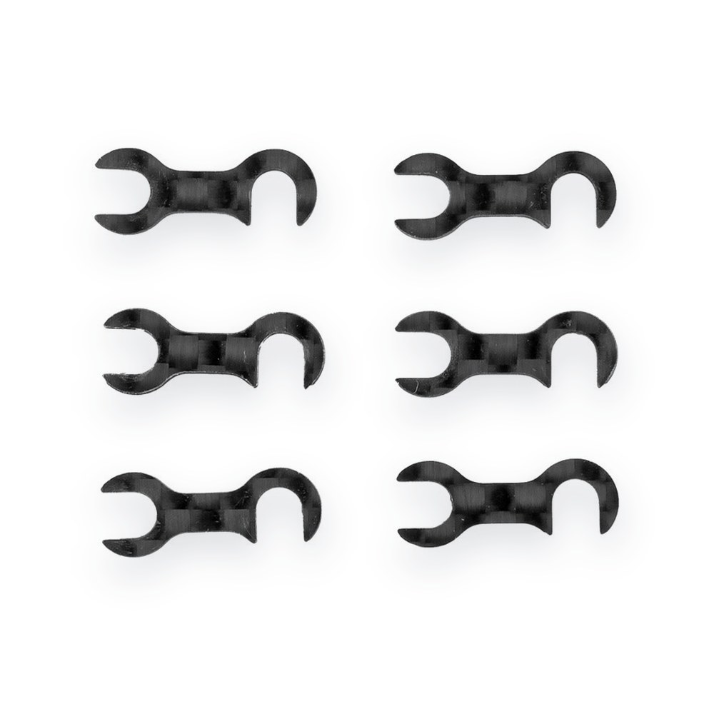 Associated FT Carbon Fiber Steering Block Mount Shims for RC10tc8