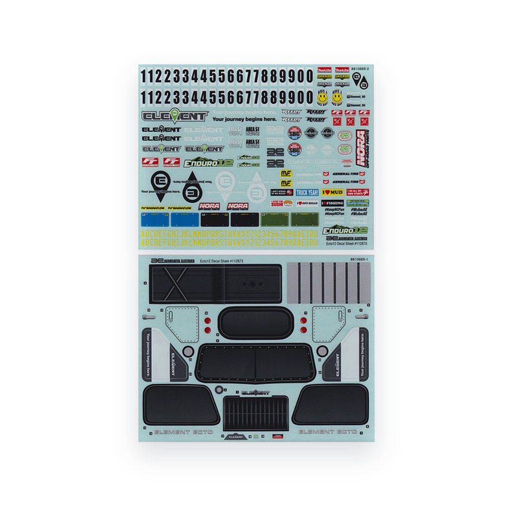 Associated Ecto Decal Sheet for Enduro 12