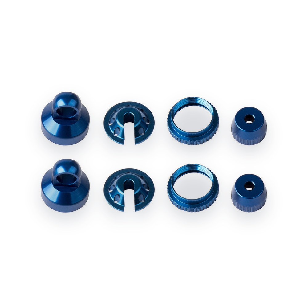 Associated Blue Aluminum Shock Parts for Enduro