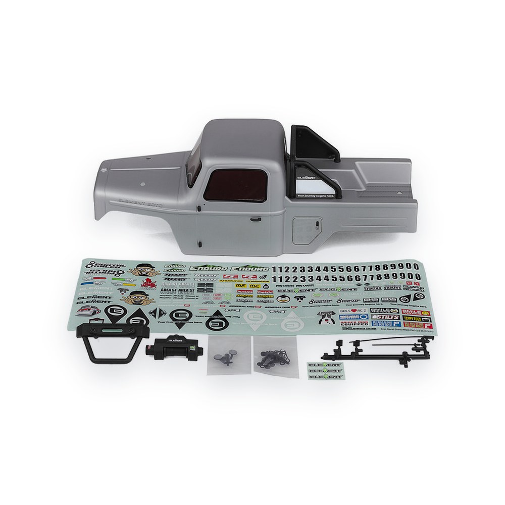 Associated Enduro Portal Ecto Body Set, Matte Silver