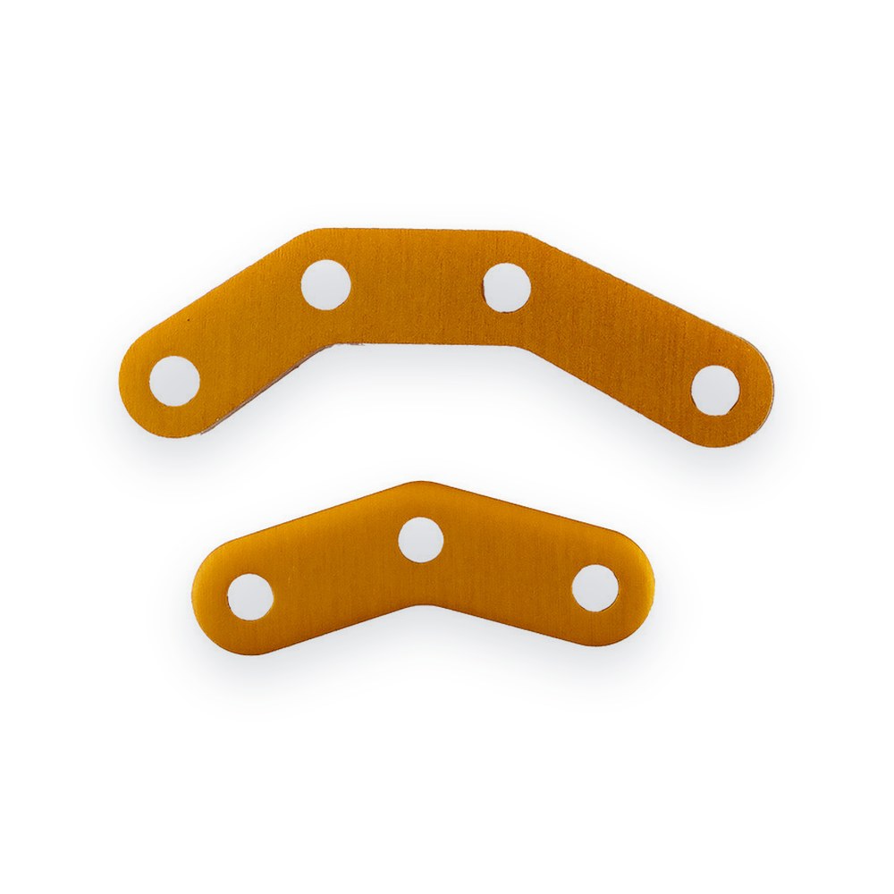 Associated Enduro Steering Plates, Bta, Gold