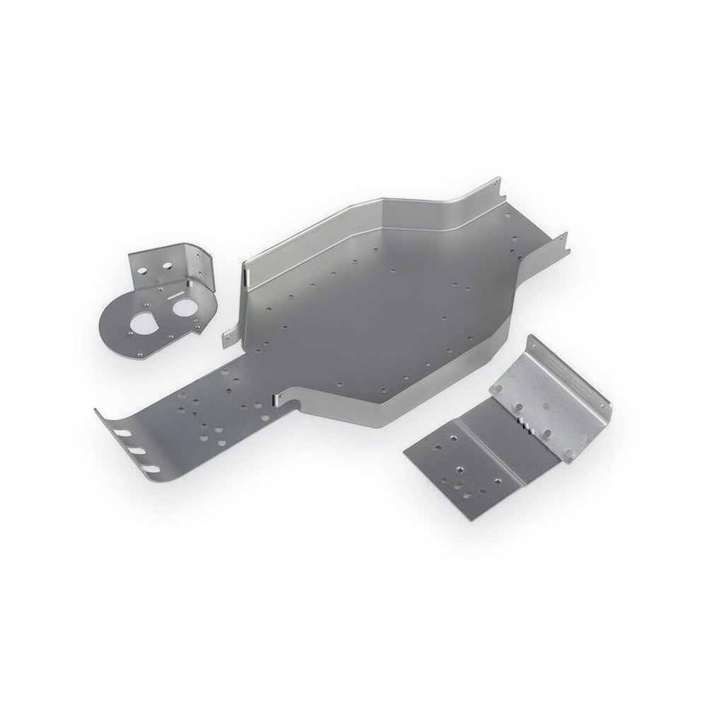 Associated RC10cc Chassis Nose Plate, Motor Mount, Silver