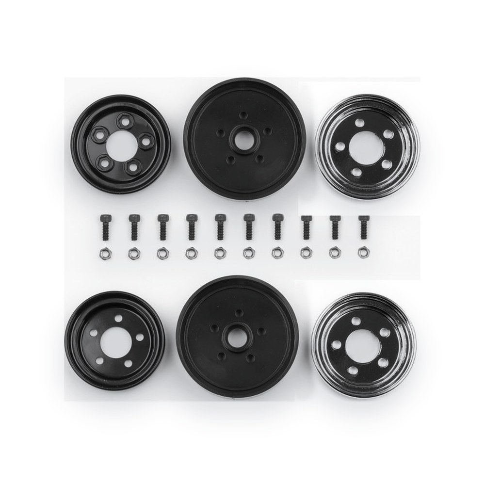 Associated RC10 Front Wheels, Jay Halsey, Chrome