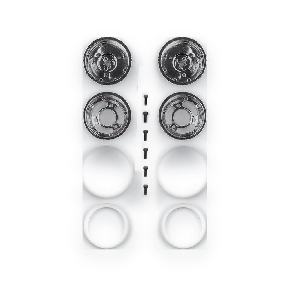Associated RC10 Rear Wheels, Jay Halsey, Chrome