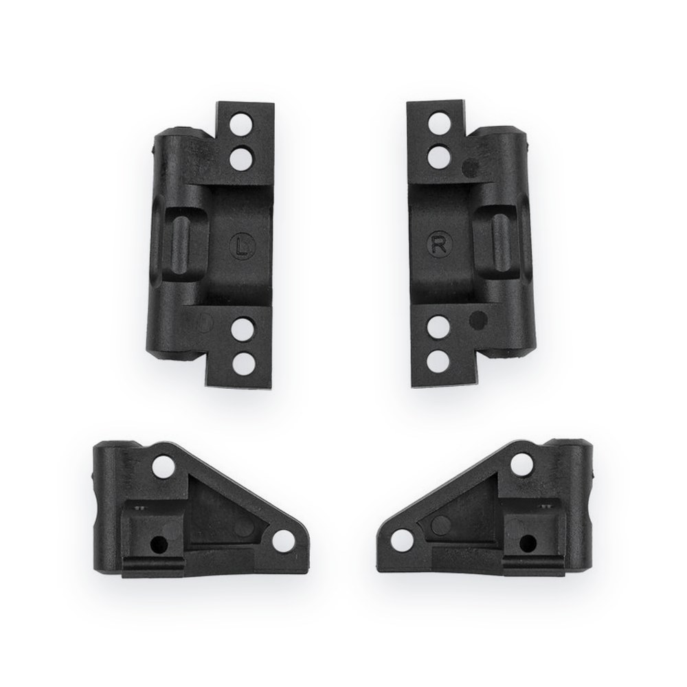 Associated RC10 Arm Mounts, Front and Rear, Black