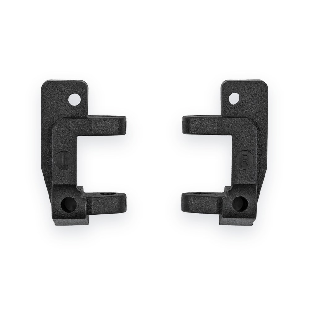 Associated RC10 Caster Blocks, Front, 25 Deg, Black