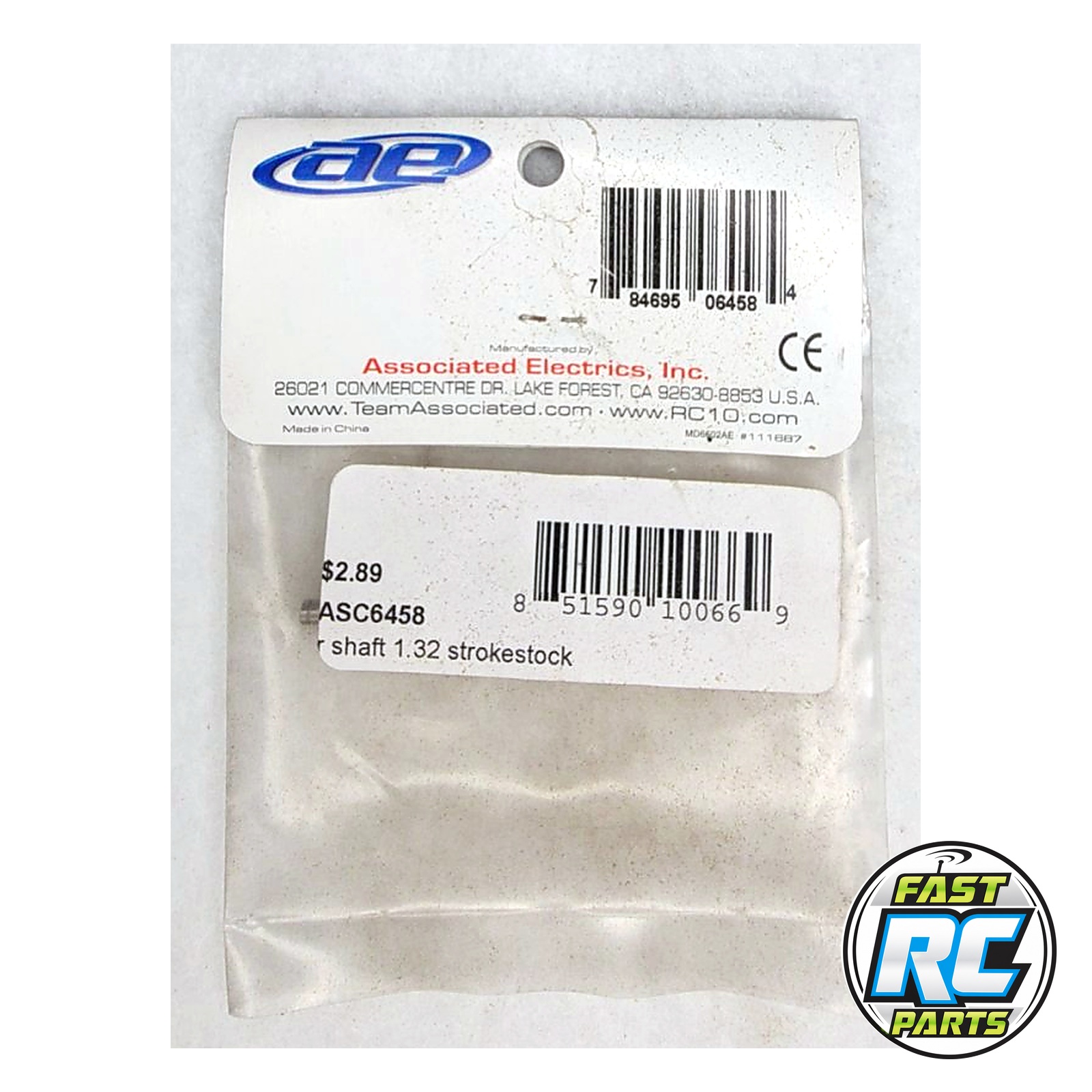 Associated R Shaft, 1.32 Stroke, Stock