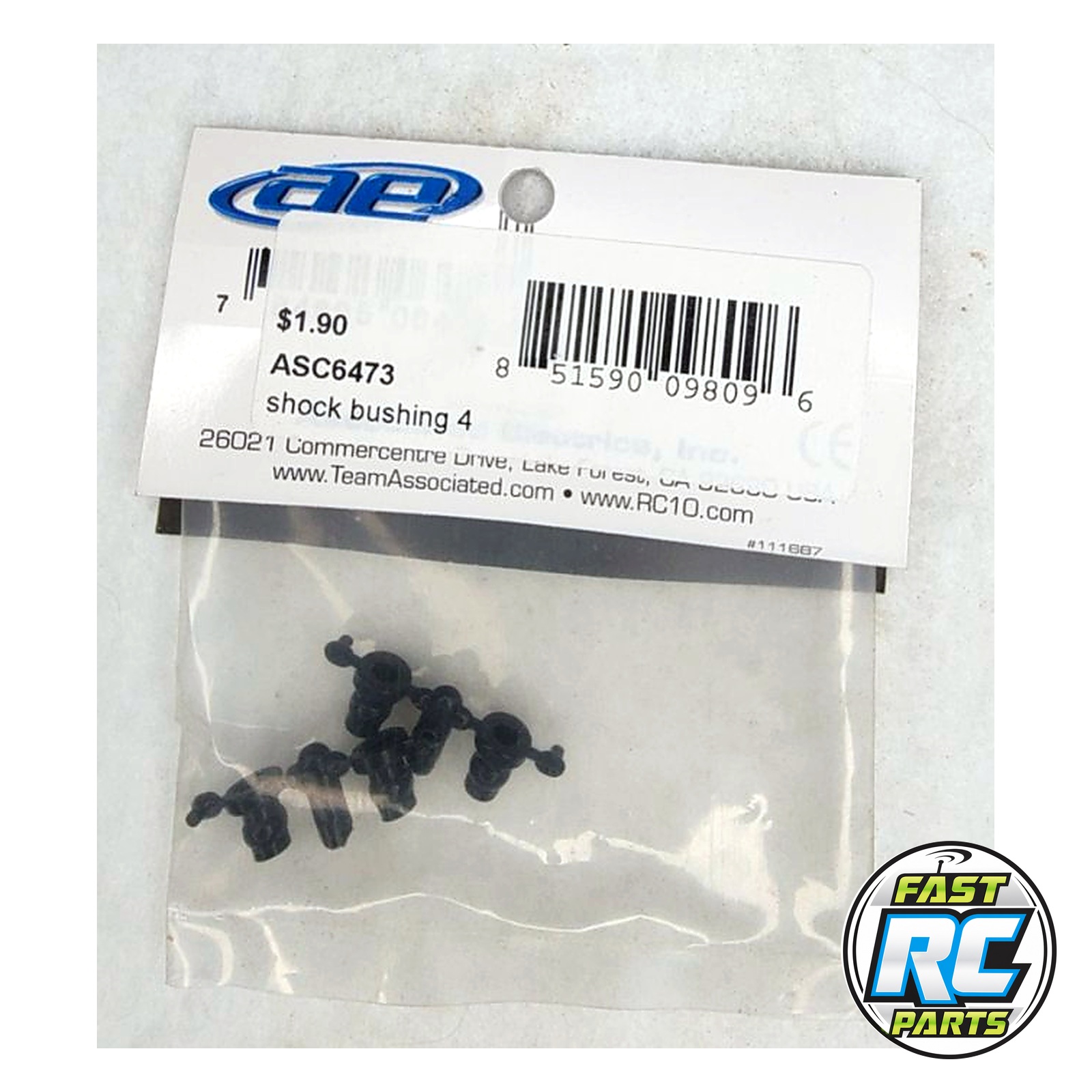 Associated Shock Bushings, RC10/T/2/3/4 TC4
