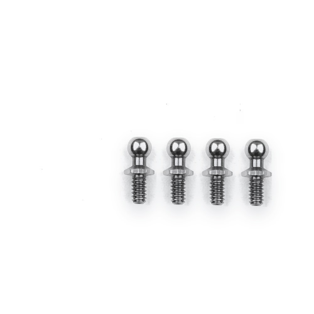 Associated RC10, Ballstuds, 3.9mm, Silver