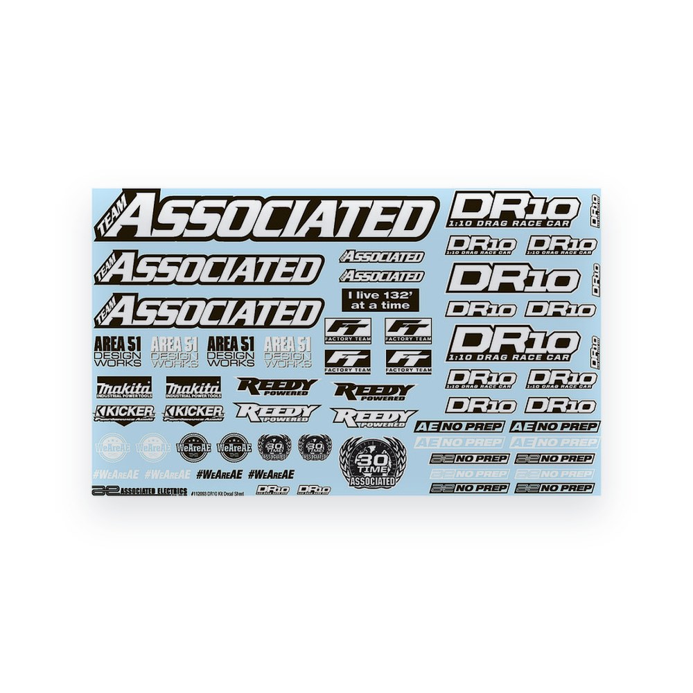 Associated Decal Sheet, DR10