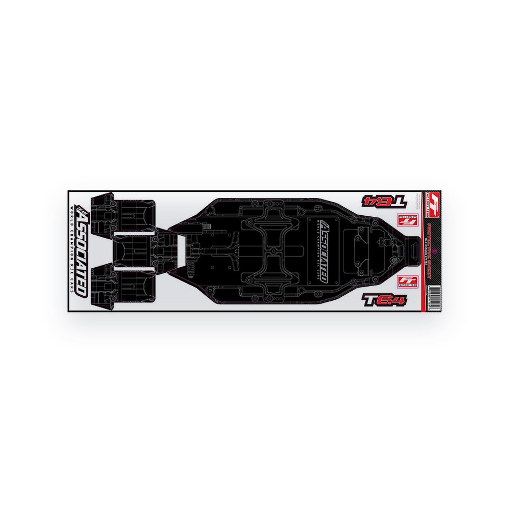 Associated Printed Chassis Protective Sheet, RC10T6.4 FT